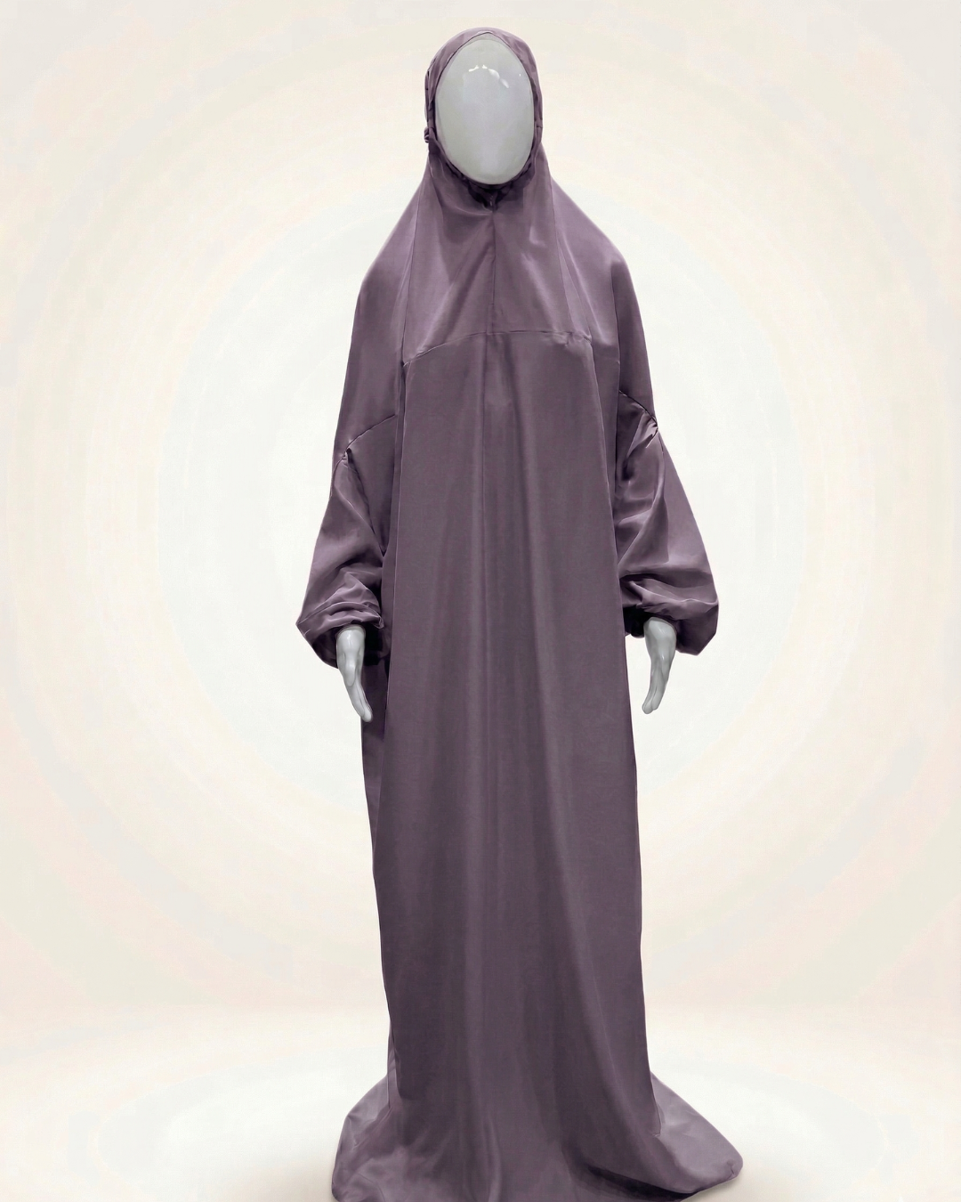 Namaz Dress Abaya with Attached Hijab – Lightweight Adult Prayer Gown, Elasticated Cuffs, Comfortable Free Size Fit