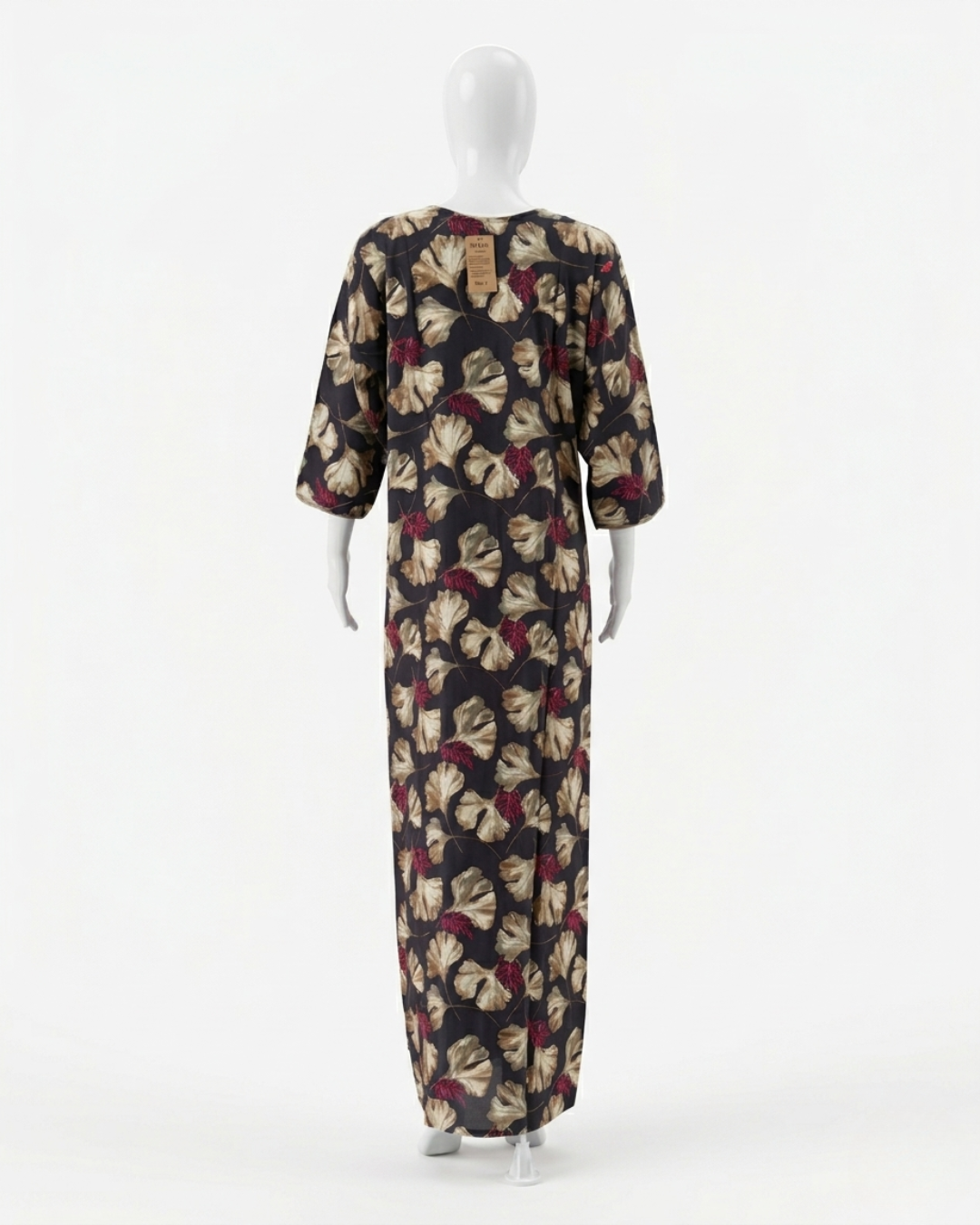 Floral Print Rayon Maxi Nightgown