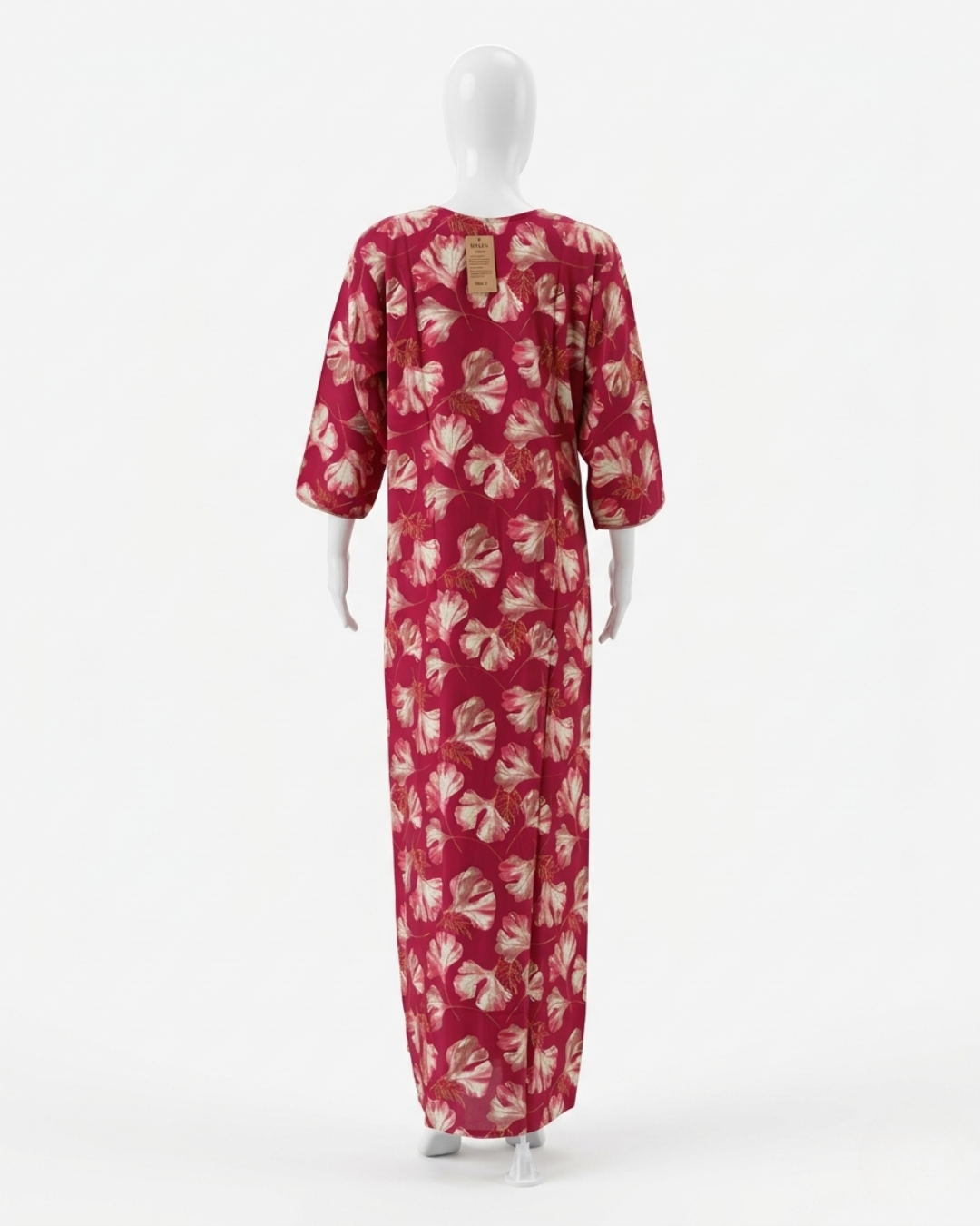 Floral Print Rayon Maxi Nightgown