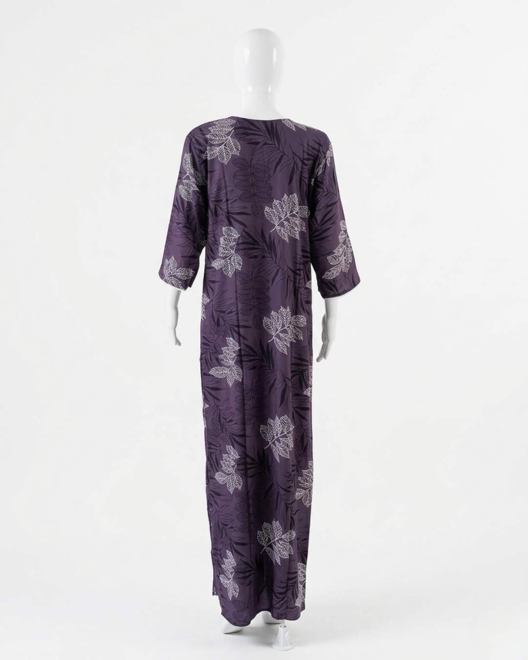 Women's Floral Print Nighty with 3/4 Sleeves