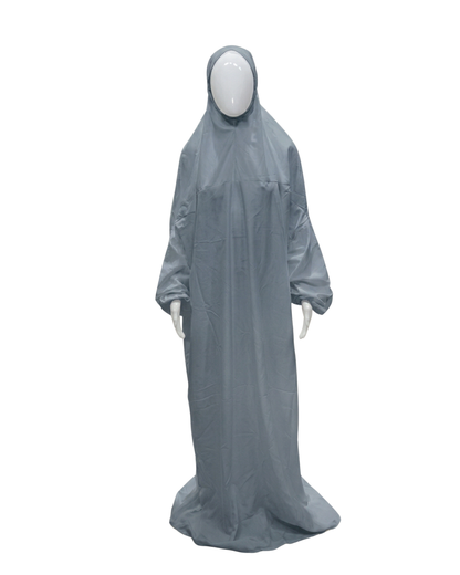 Women’s Rayon Namaz Gown – One Piece Prayer Abaya with Attached Hijab and Elasticated Sleeves
