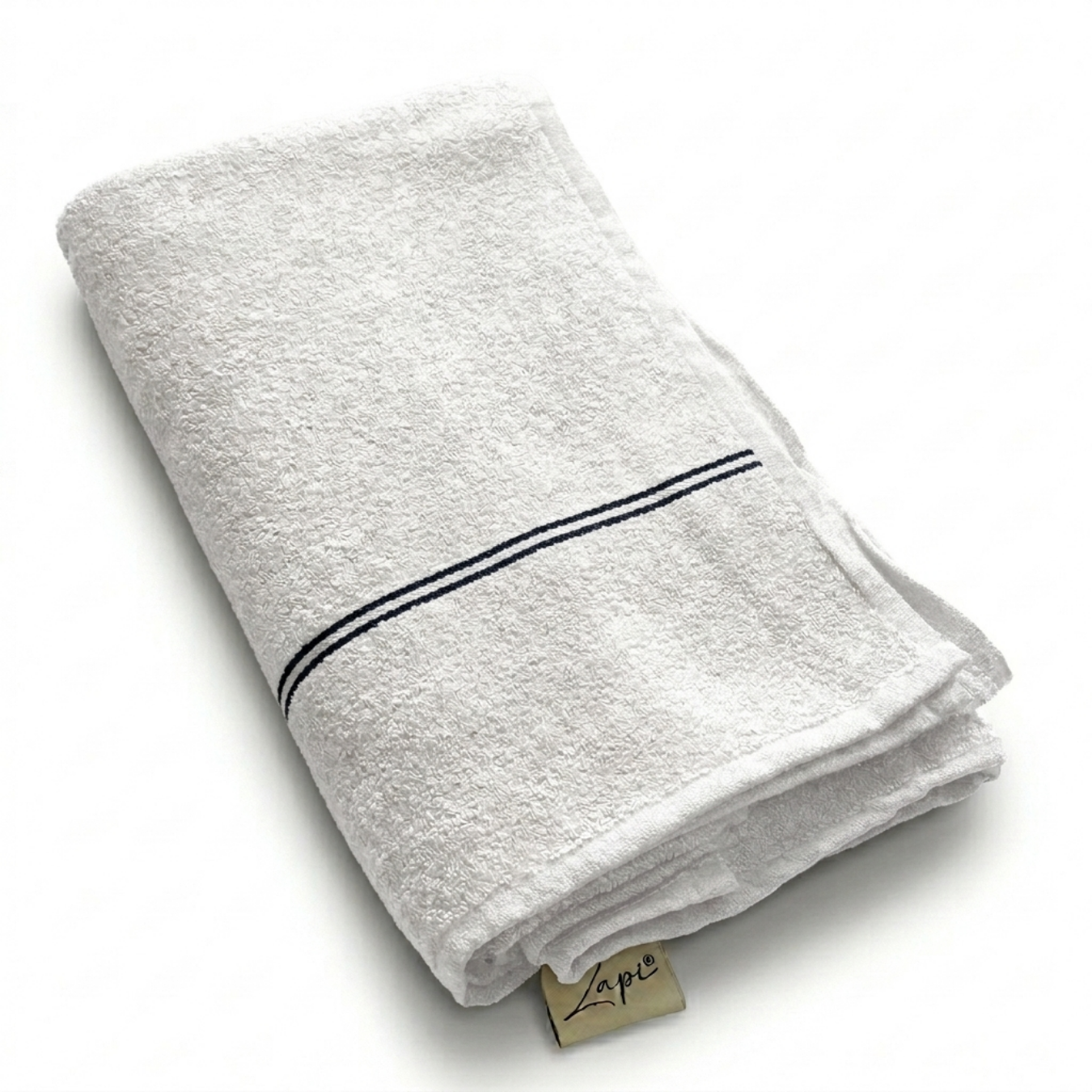 Premium Terry Cotton Bath Towel, Beige, 72 x 145 cm, Highly Absorbent, Quick Dry, Hypoallergenic (White)