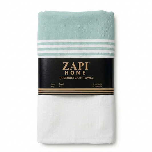 Zapi Home Cotton Towel 152x76 cm — 100% Pure Cotton Handloom Towel, Lightweight Quick‑Dry Travel & Spa Towel, Large Absorbent Bath Towel