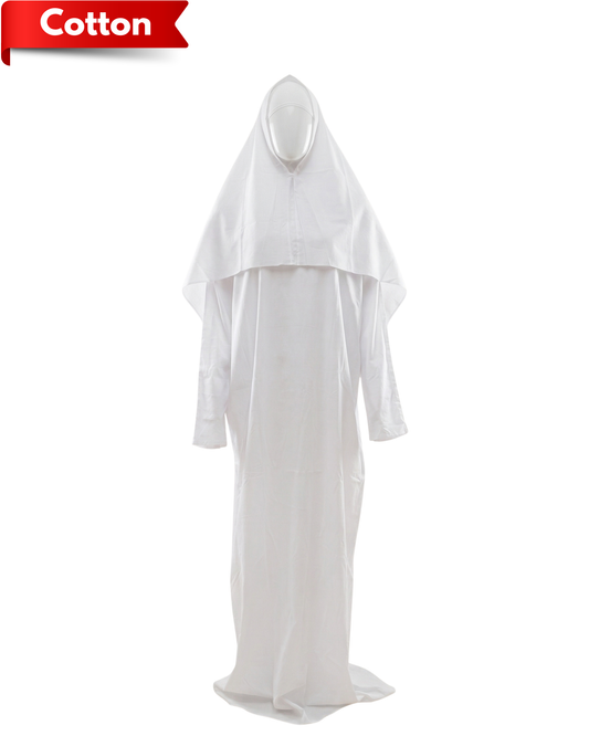 Pure Cotton Women’s Namaz Dress - Long Sleeve Prayer Dress (Breathable & Comfortable)