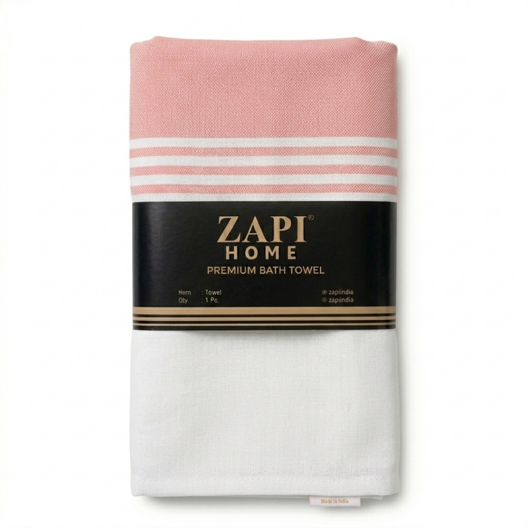 Zapi Home Premium Cotton Towel 152x76 cm – Pure Cotton Traditional Handloom Towel – Light Weight Quick Dry Large Size Kerala Thorth