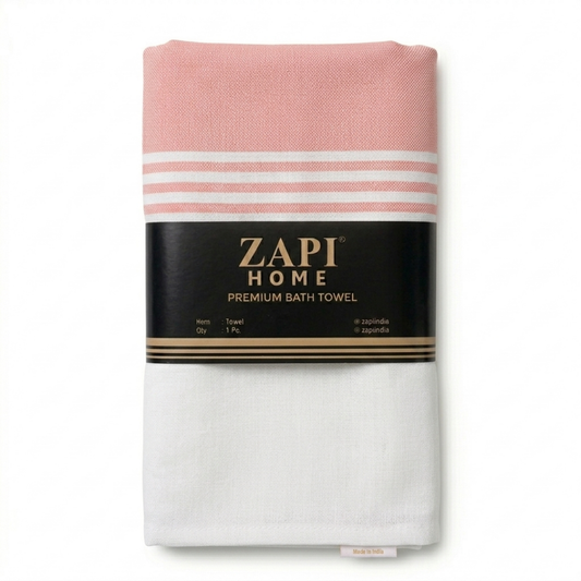 Zapi Home Premium Cotton Towel 152x76 cm – Pure Cotton Traditional Handloom Towel – Light Weight Quick Dry Large Size Kerala Thorth