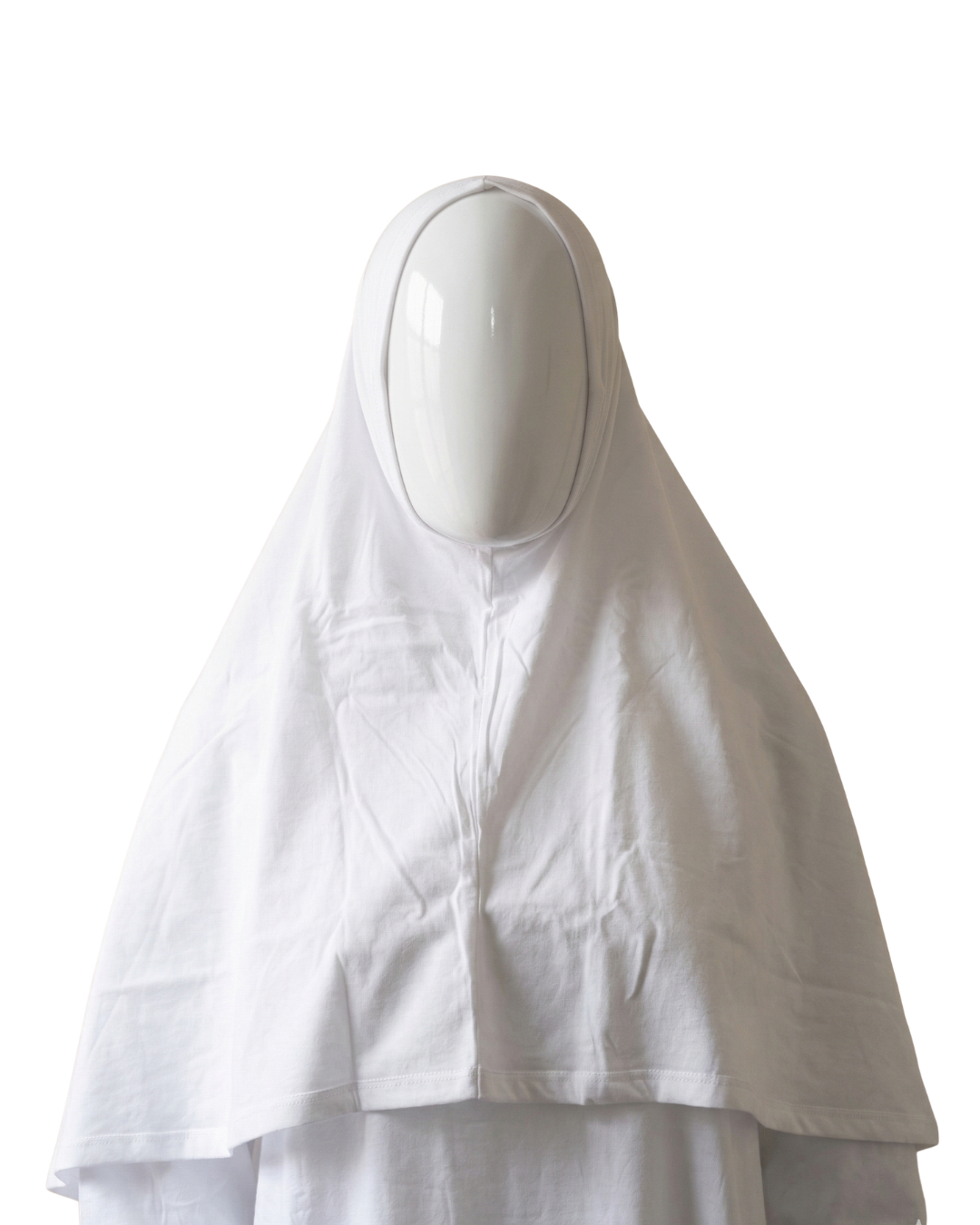 White Prayer Dress for Women – Full Coverage 2-Piece Salah Outfit with Hijab & Long Abaya