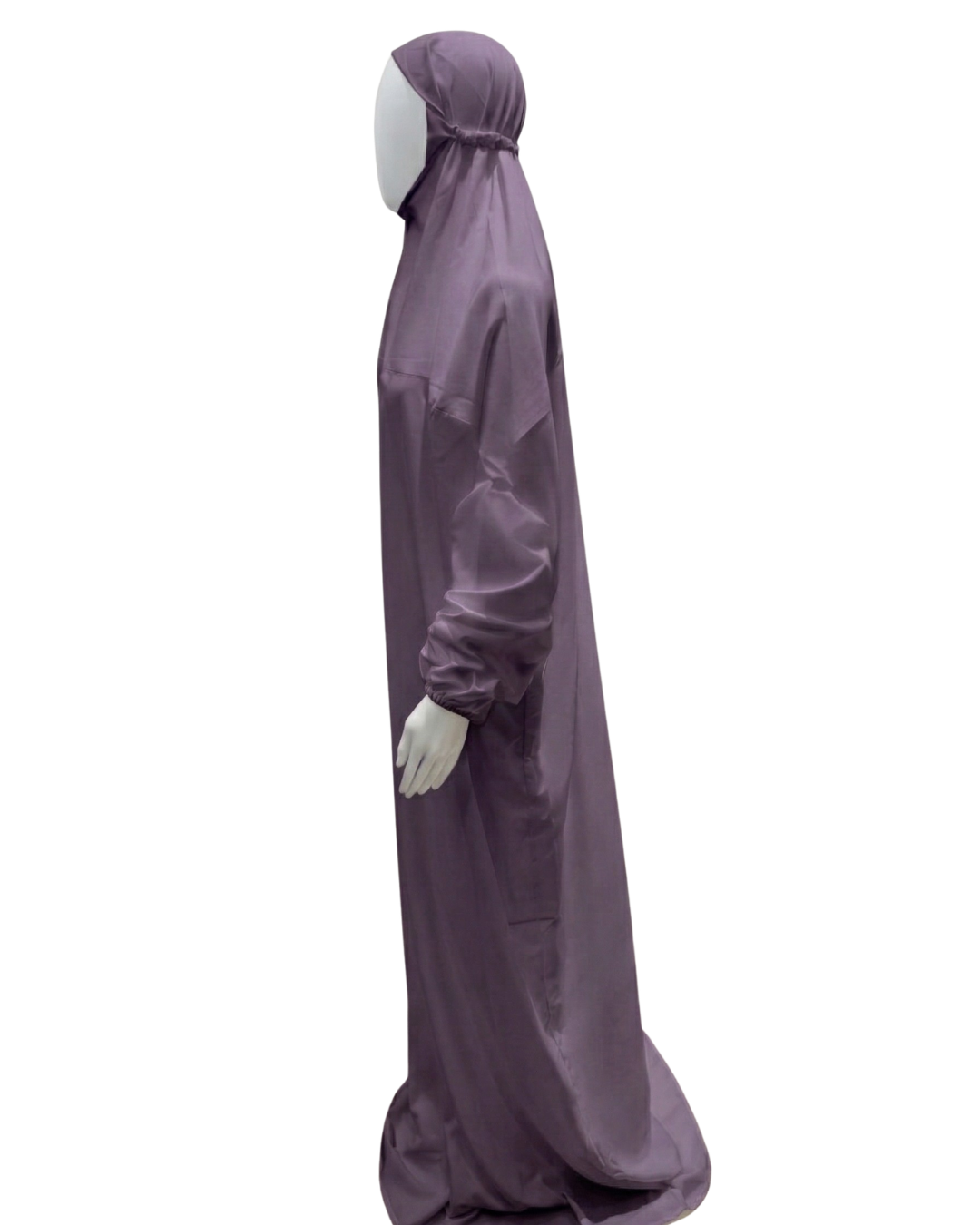 Namaz Dress Abaya with Attached Hijab – Lightweight Adult Prayer Gown, Elasticated Cuffs, Comfortable Free Size Fit